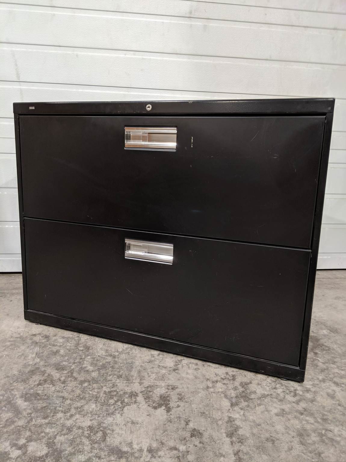 Black Hon 2 Drawer Lateral Filing 36 Inch Wide Hon