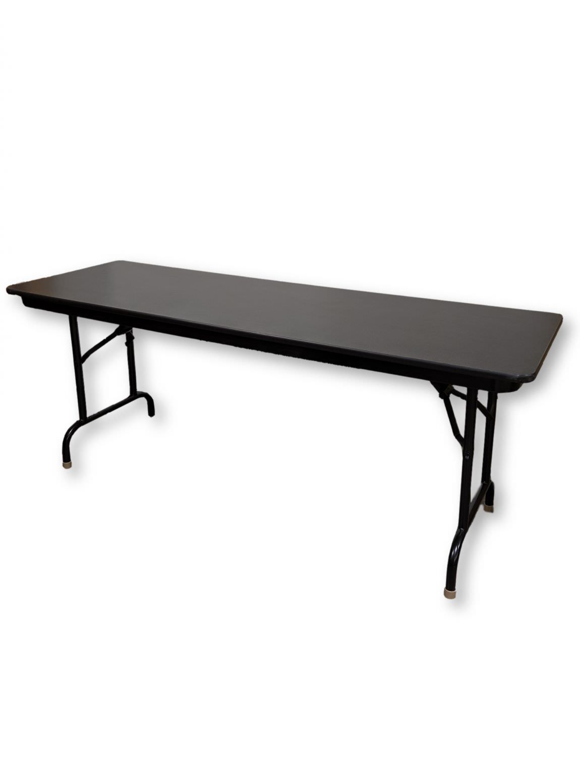 Black Laminate Folding Table – 72x24