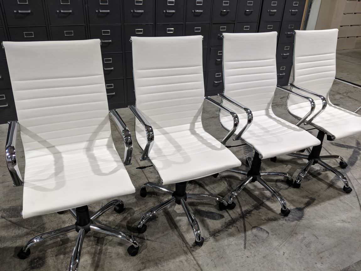 White High Back Conference Room Chair