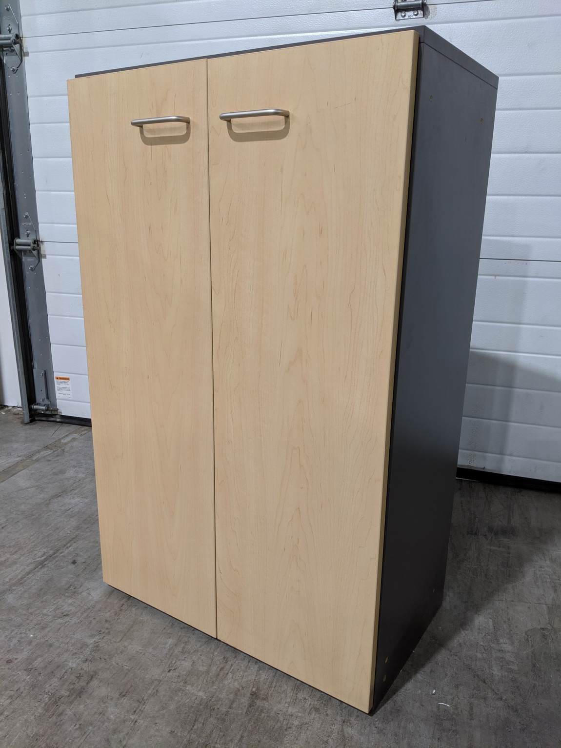 Techline Maple Laminate Storage Cabinet With Hinged Door Storage