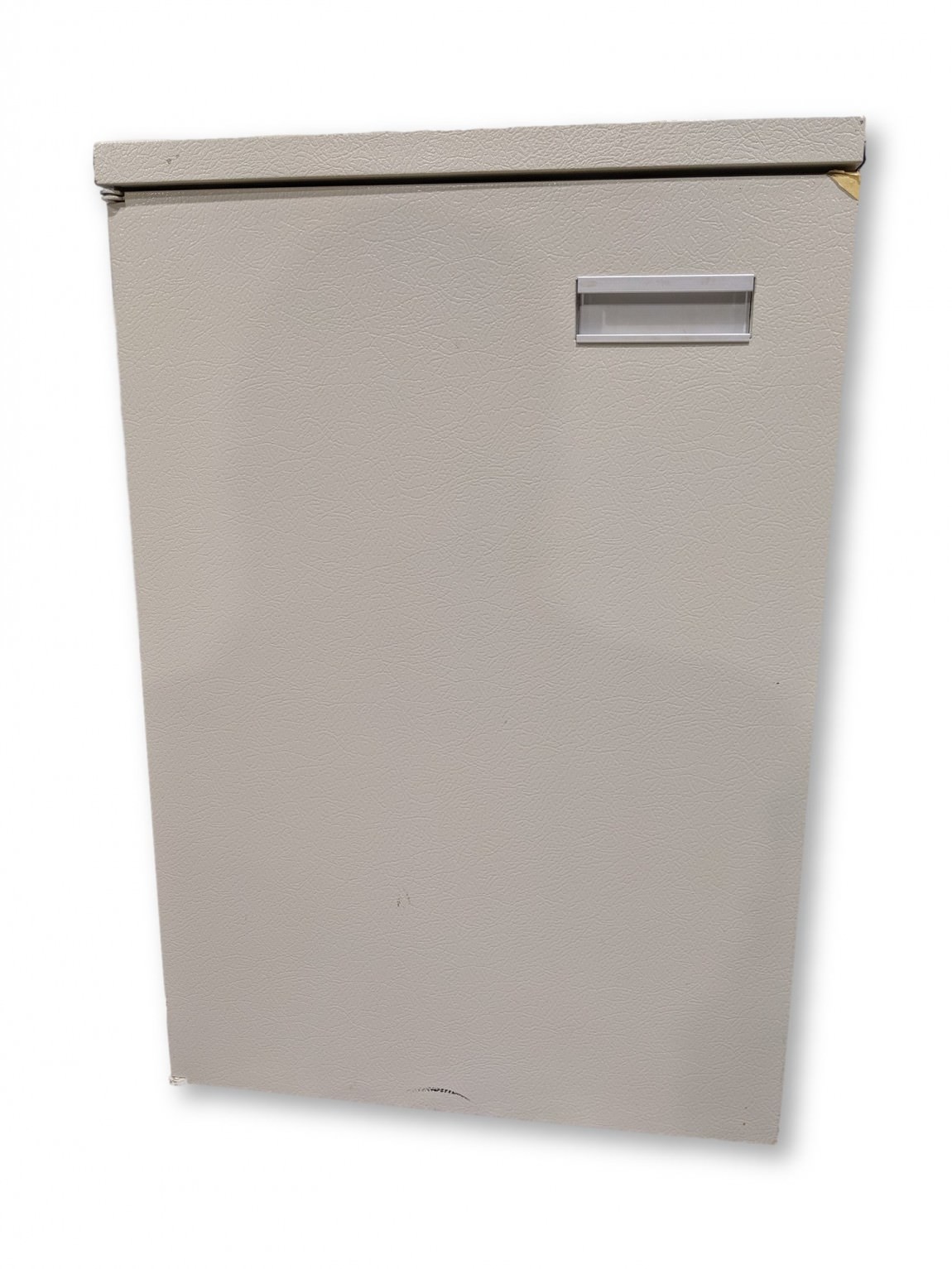 Small Putty Metal Storage Cabinet - 18 Inch Wide