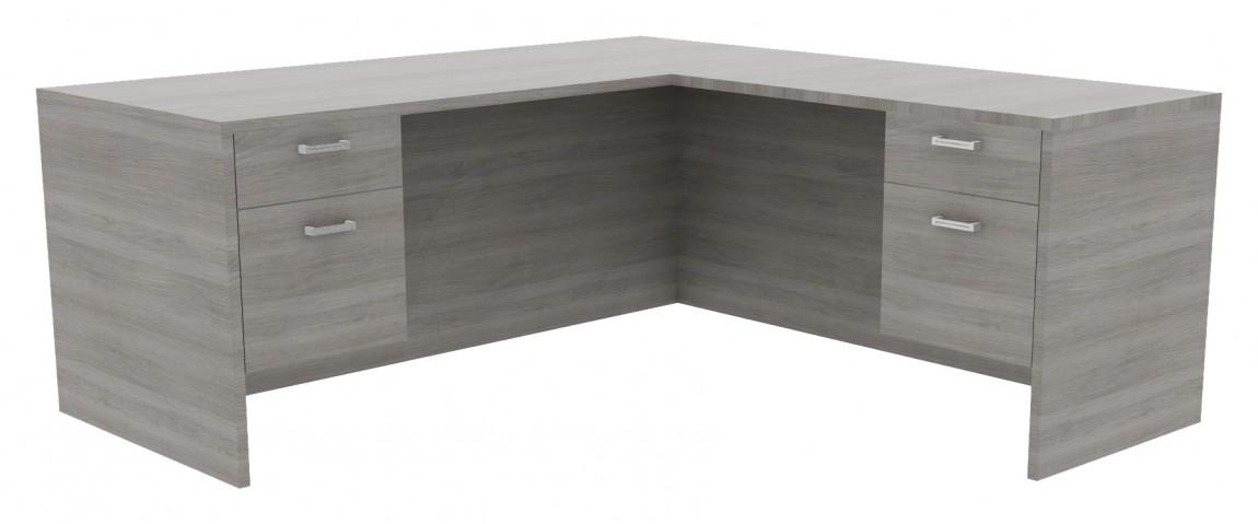 L-Shaped Desk with Drawers
