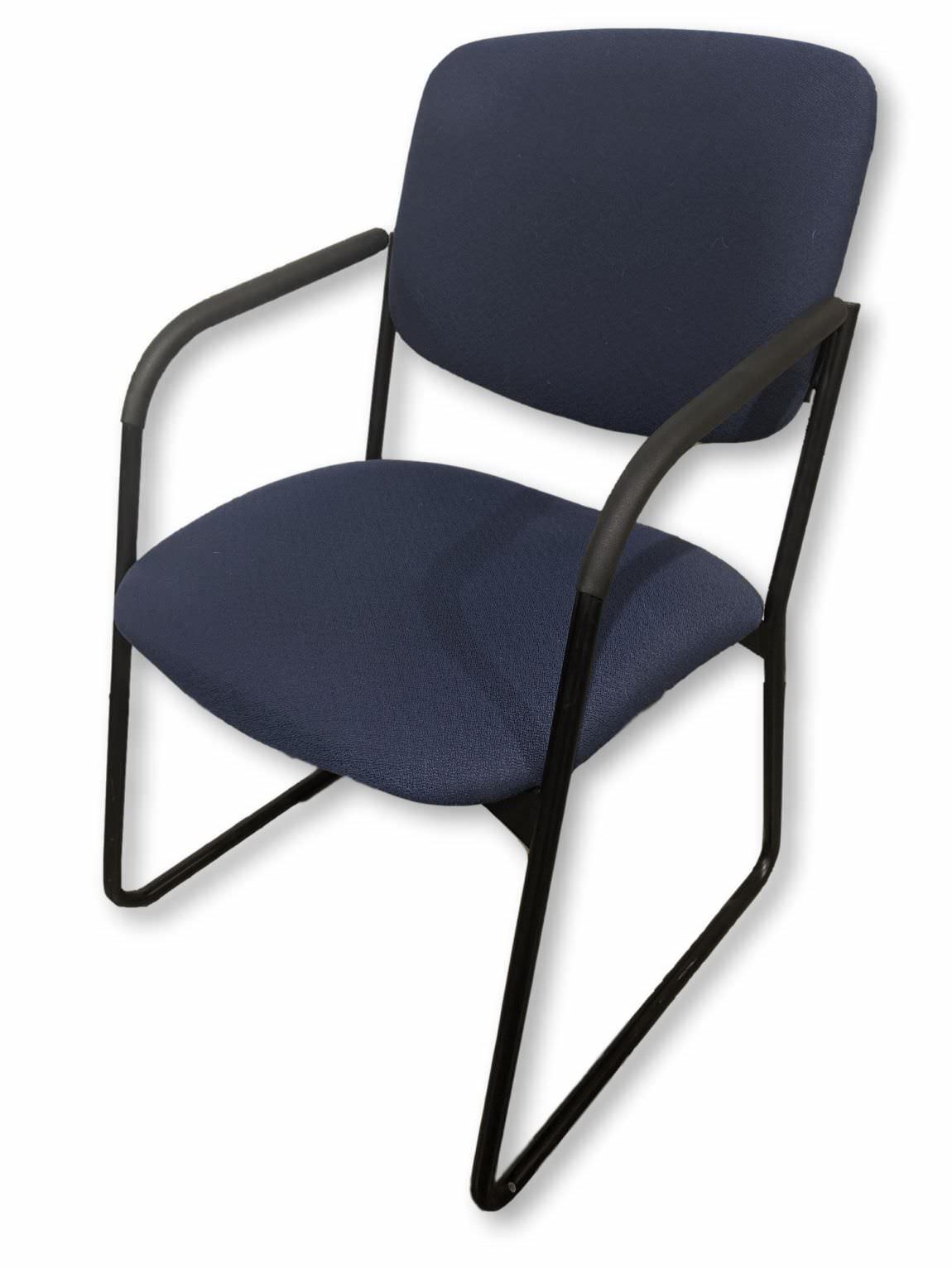 Blue Hon Guest Chair with Black Frame
