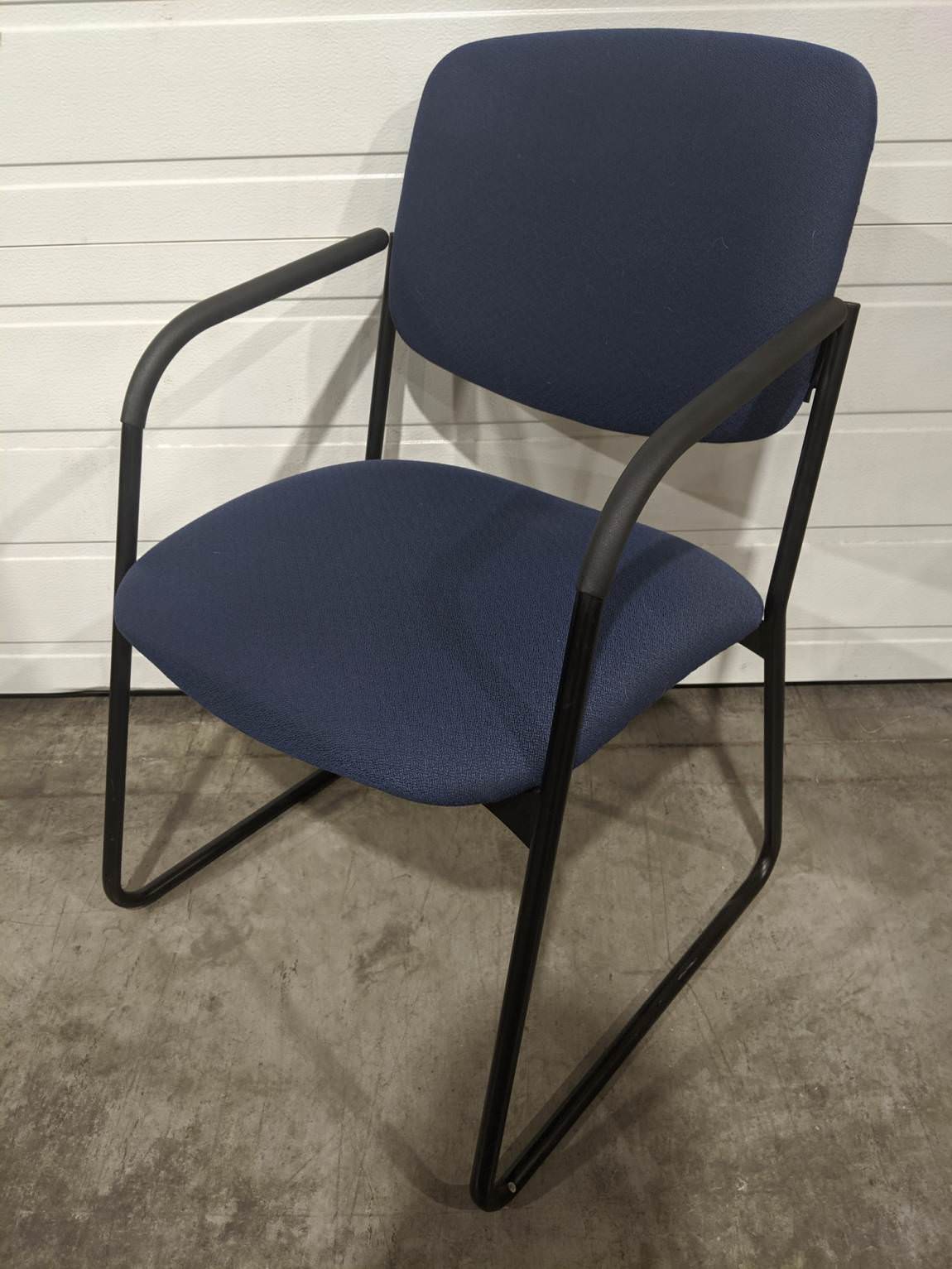 Blue Hon Guest Chair with Black Frame