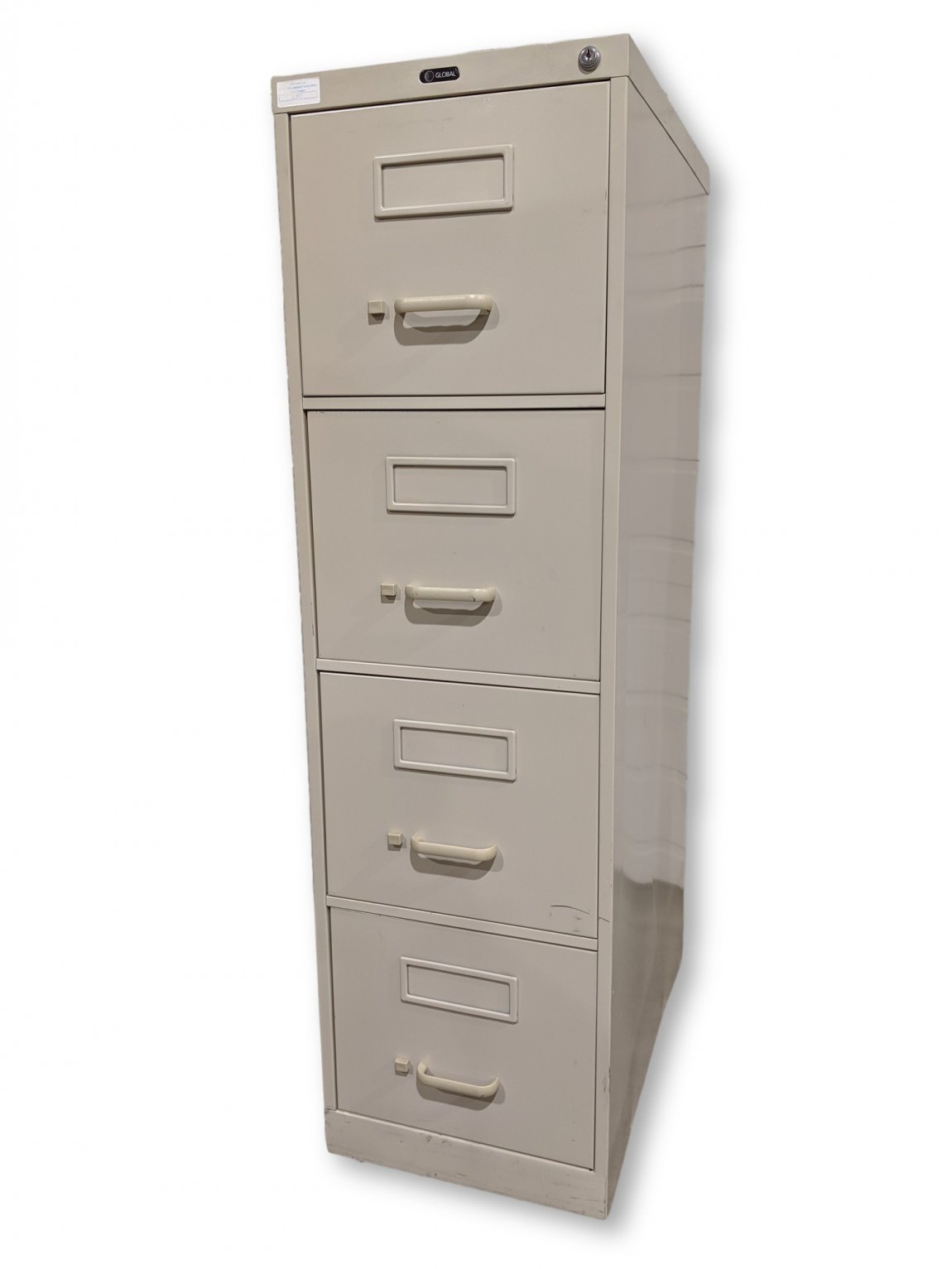 Global Putty Metal 4 Drawer Vertical File Cabinets
