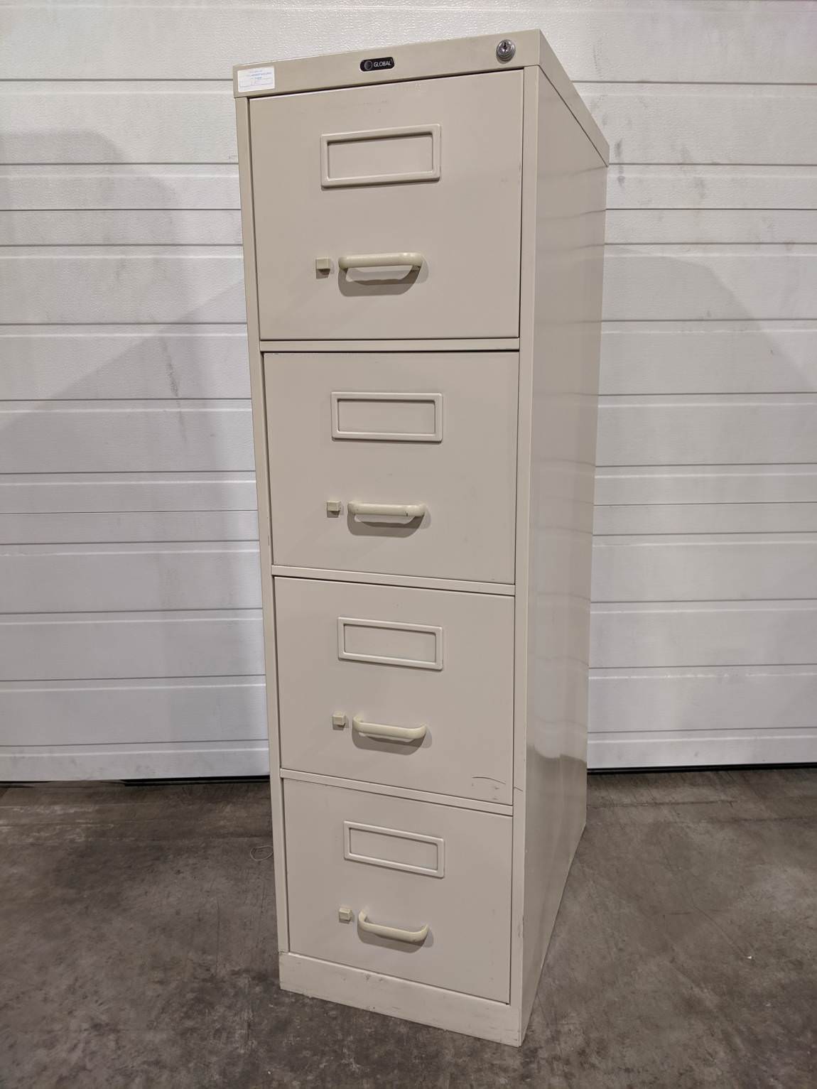 Global Putty Metal 4 Drawer Vertical File Cabinets