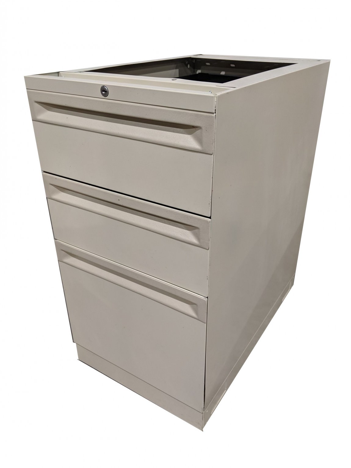 Beige Box/Box/File Pedestal Drawers without Top