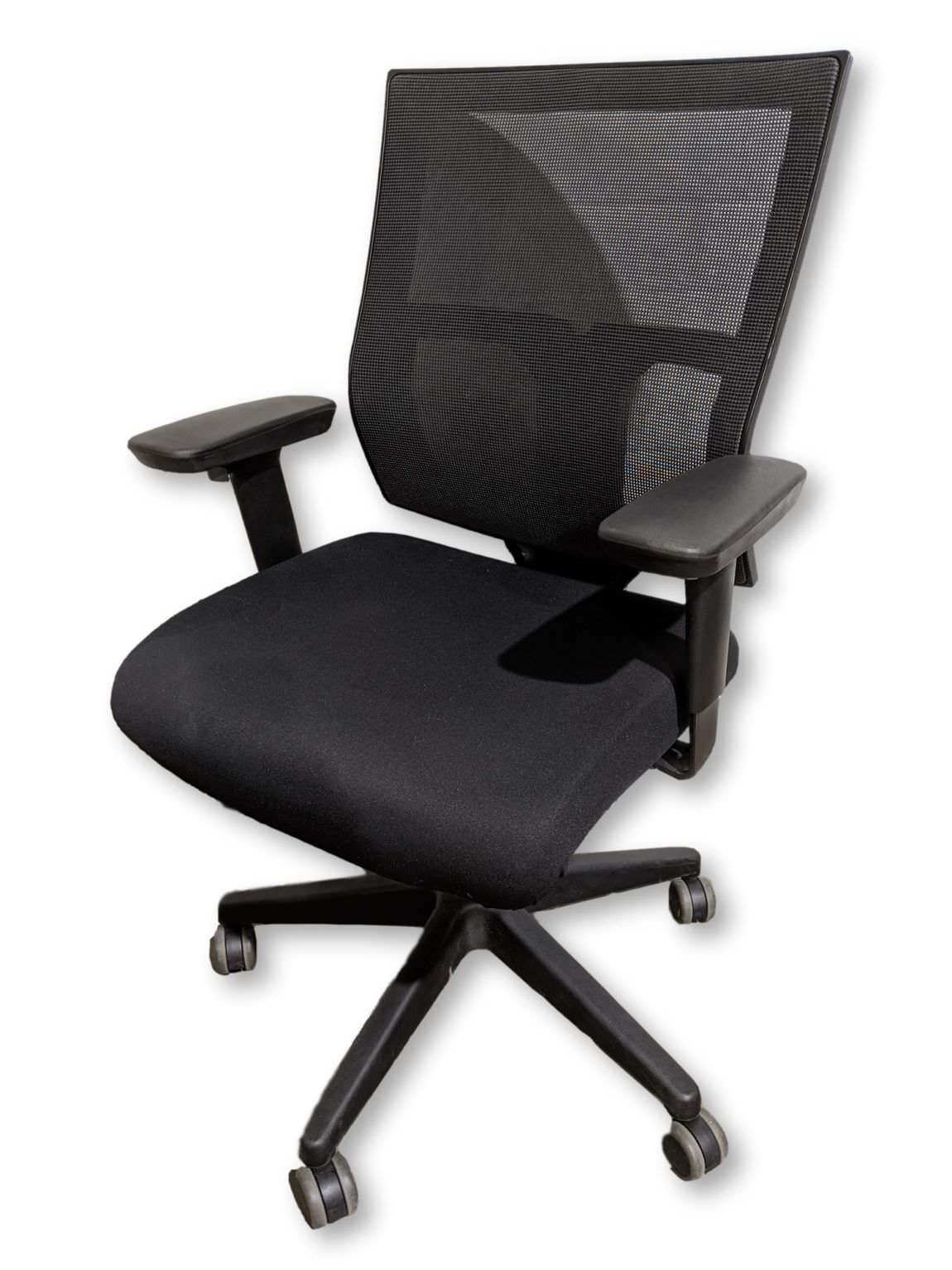 Black Mesh Back Rolling Office Chair with Black Base