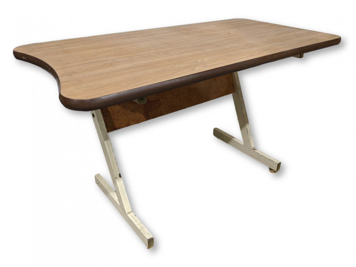 Oak Laminate Training Table with Putty Base - 48x24