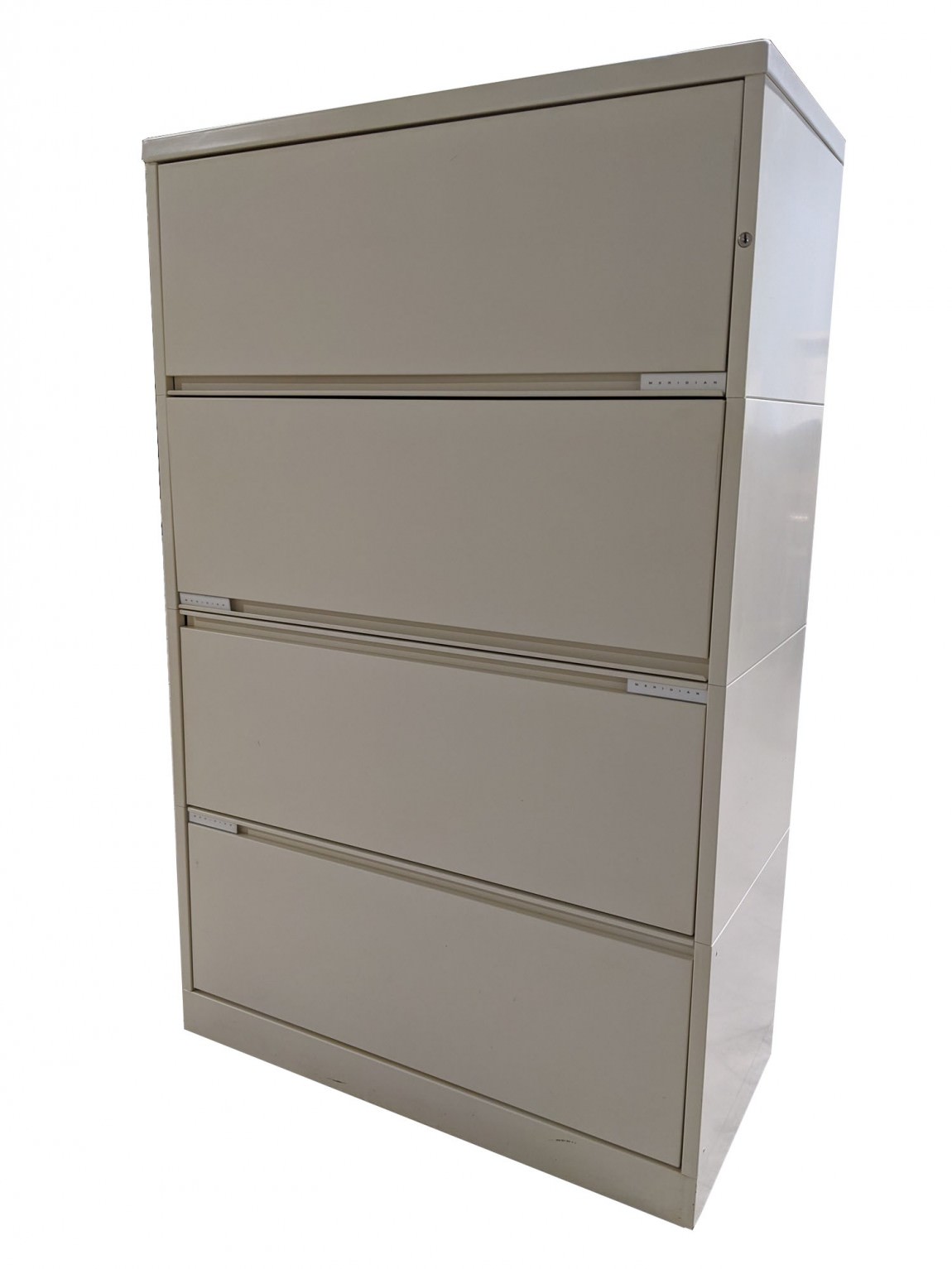 Putty Metal 4 Drawer Lateral Filing Cabinet – 36 Inch Wide