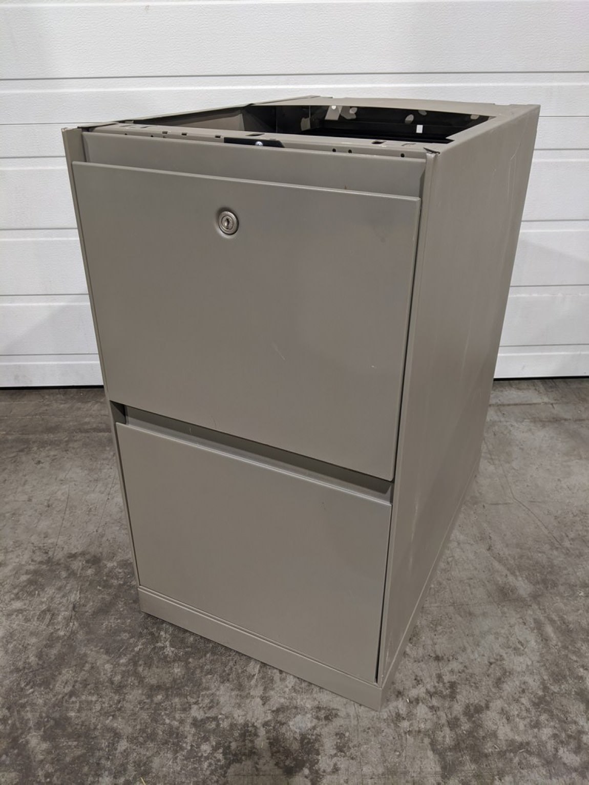 Gray File/File Pedestal Drawers without Top