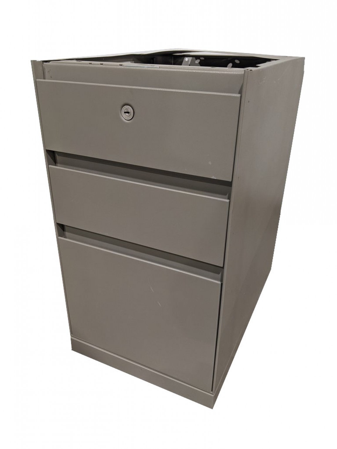 Gray Box/Box/File Pedestal Drawers without Top