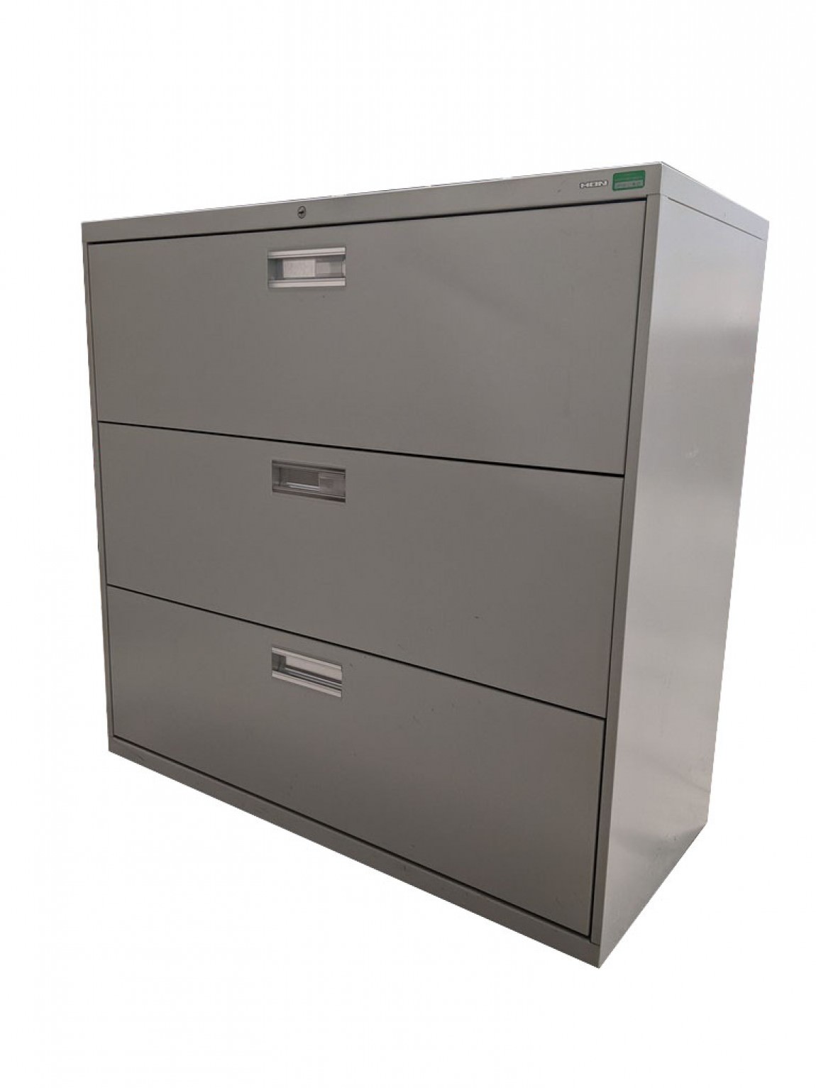 Gray Hon 3 Drawer Lateral Filing 42 Inch Wide
