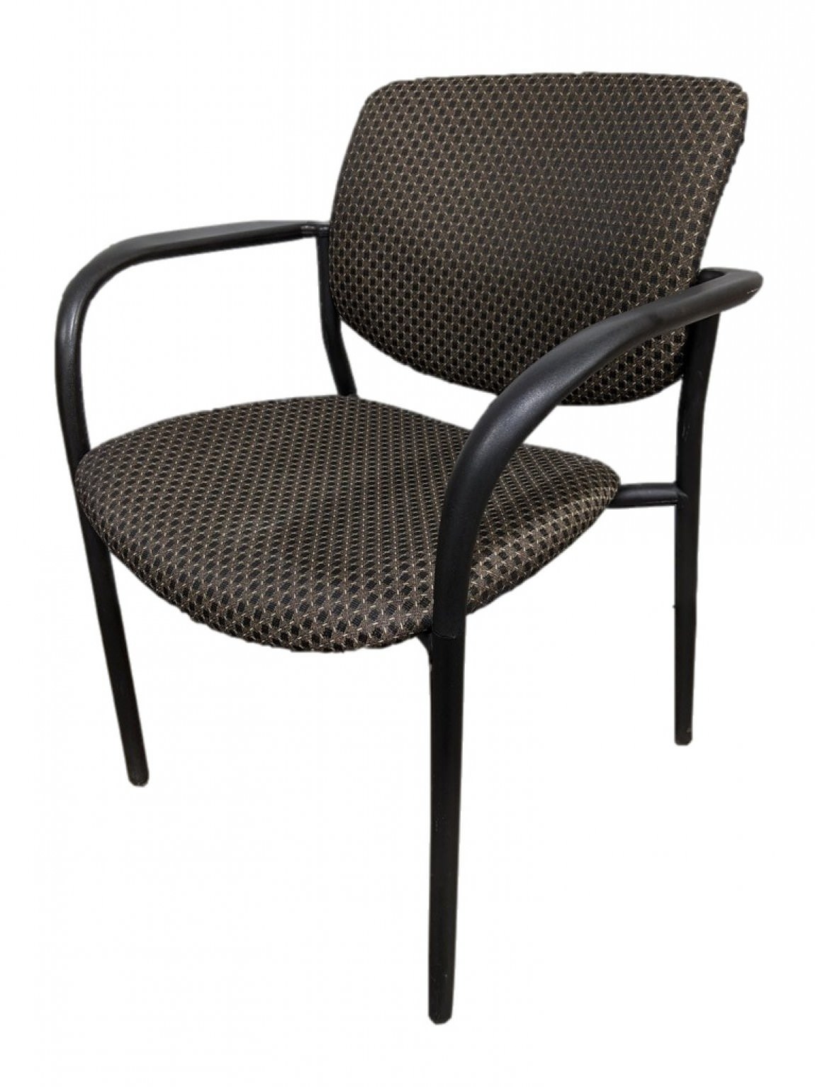 SitOnIt Black and Gray Fabric Stacking Guest Chairs