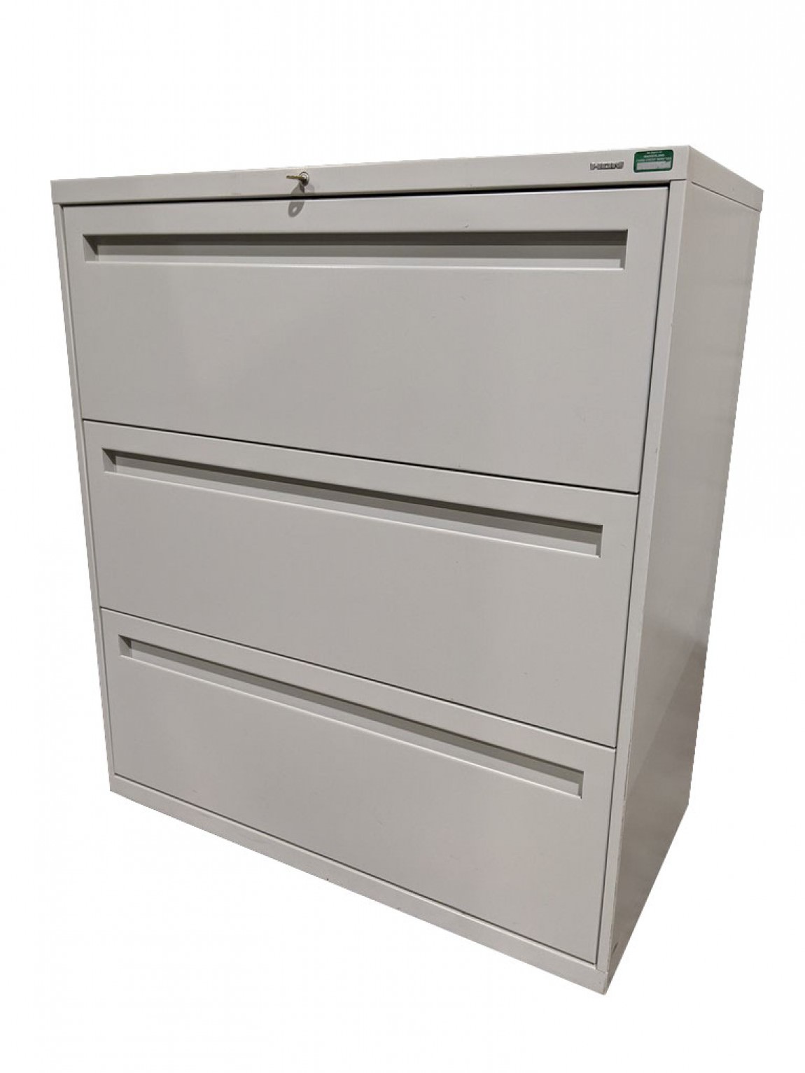 Putty Hon 3 Drawer Lateral Filing Cabinet – 36 Inch Wide