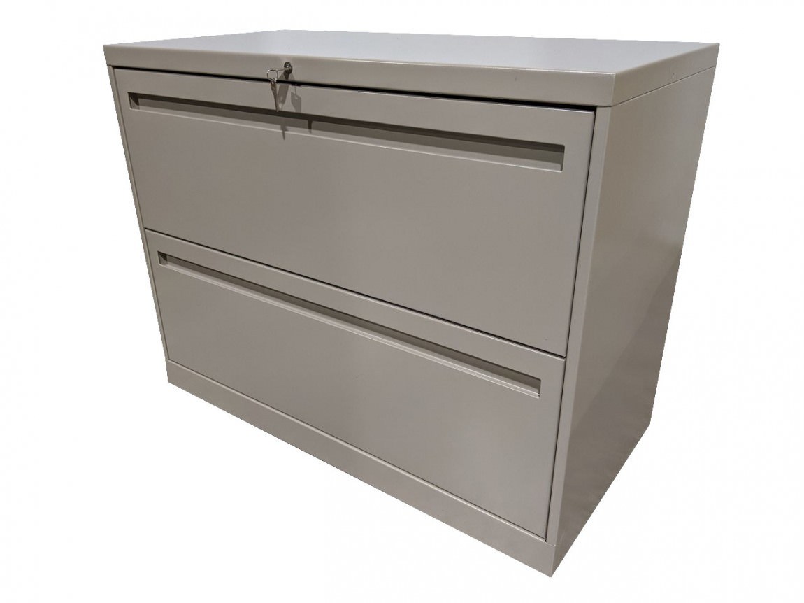 AllSteel 2 Drawer Lateral Filing Cabinet – 36 Inch Wide