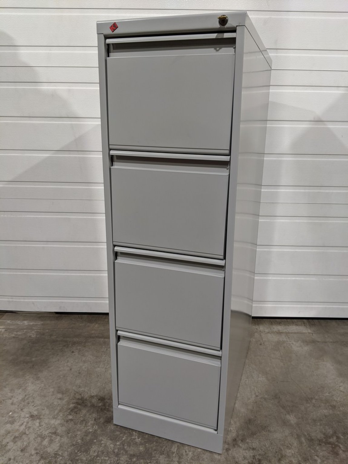Gray 4 Drawer Vertical Filing Cabinet