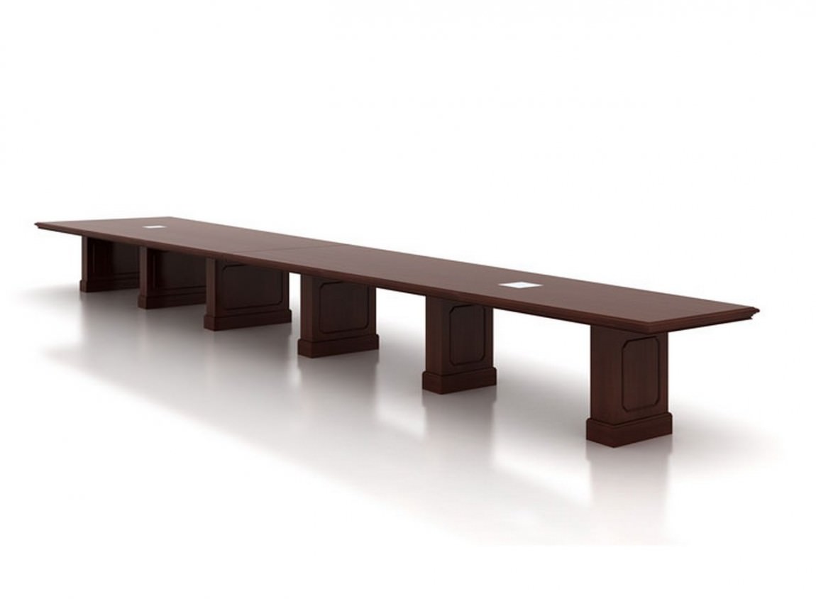 Traditional Rectangular Wood Conference Table