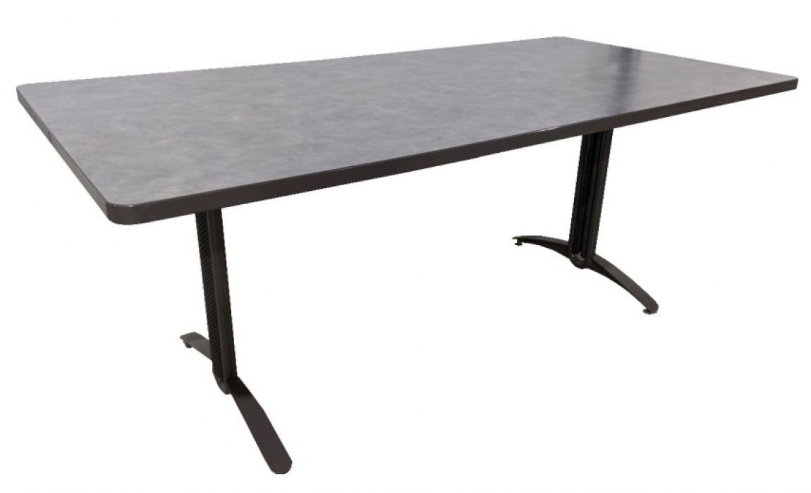 Gray Laminate Training Table - 72 Inch Wide