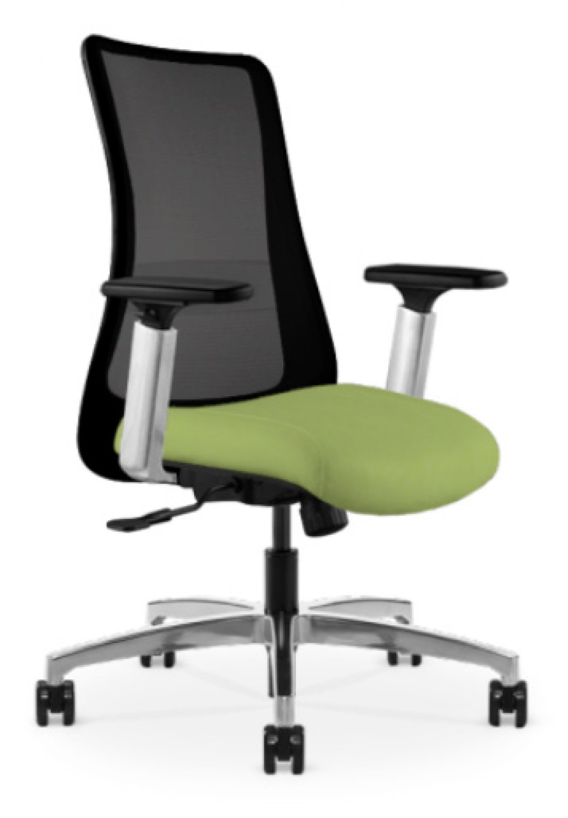 Genie Black Copper Mesh Office Chair - Polished Aluminum - Staple Smith