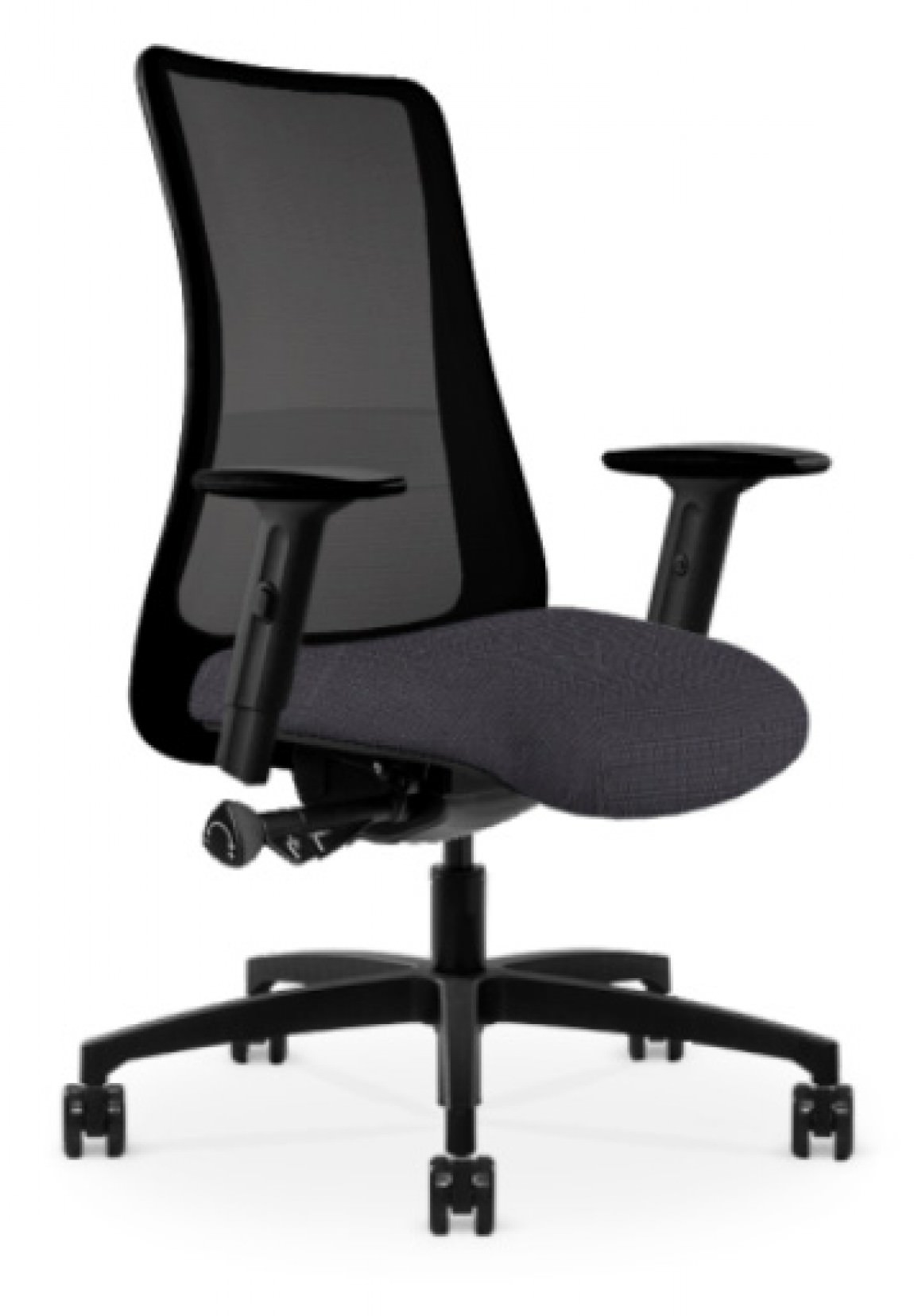 Black Copper Mesh Antimicrobial Office Chair w/ Dark Gray Seat