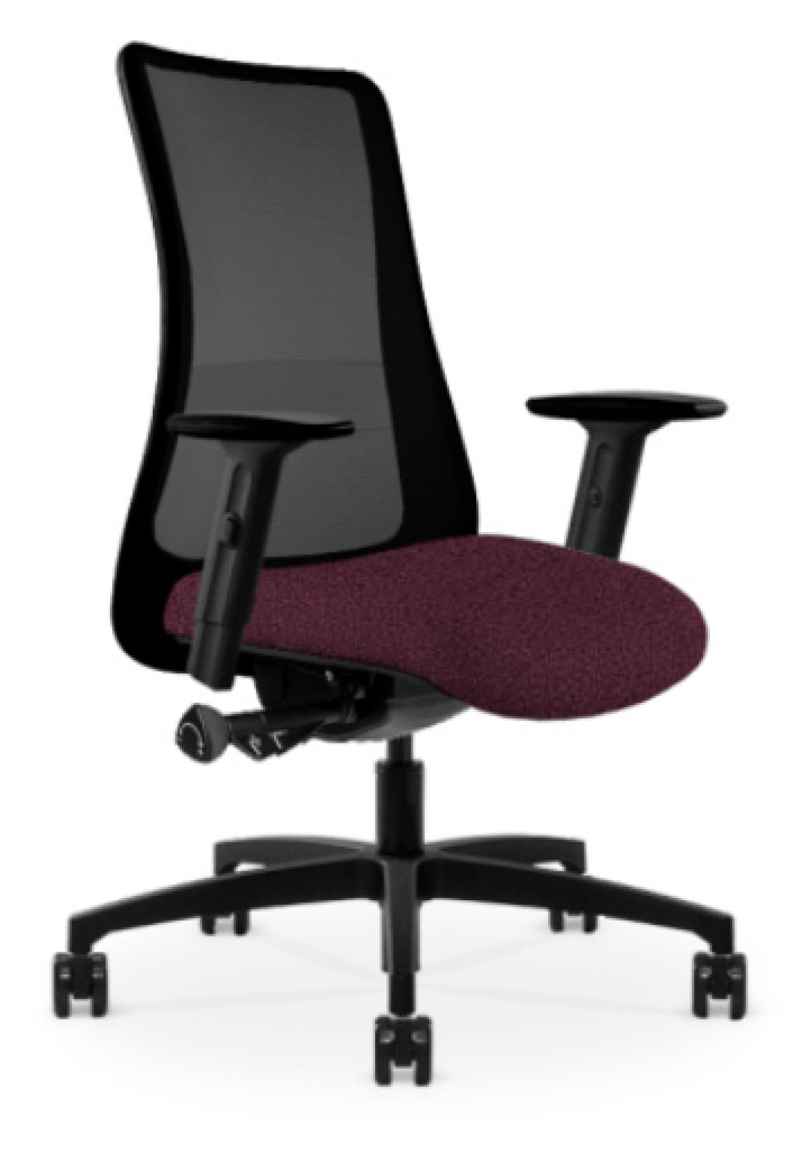 Black Copper Mesh Antimicrobial Office Chair w/ Grape Seat