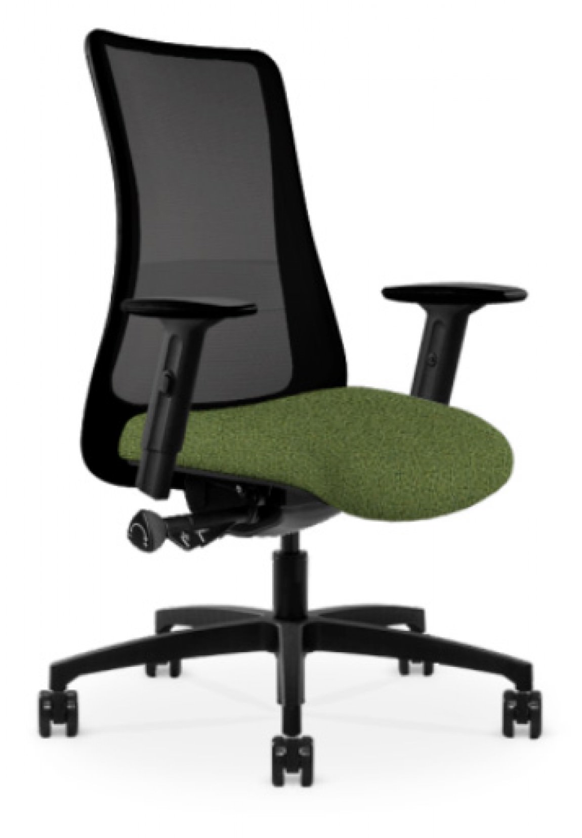 Black Copper Mesh Antimicrobial Office Chair w/ Grass Hue Seat