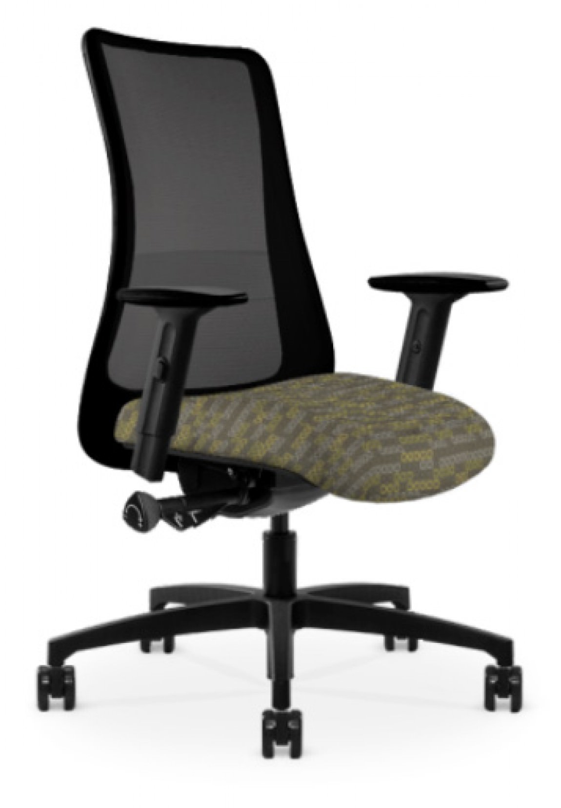Black Copper Mesh Antimicrobial Office Chair w/ Lens Graphite Seat
