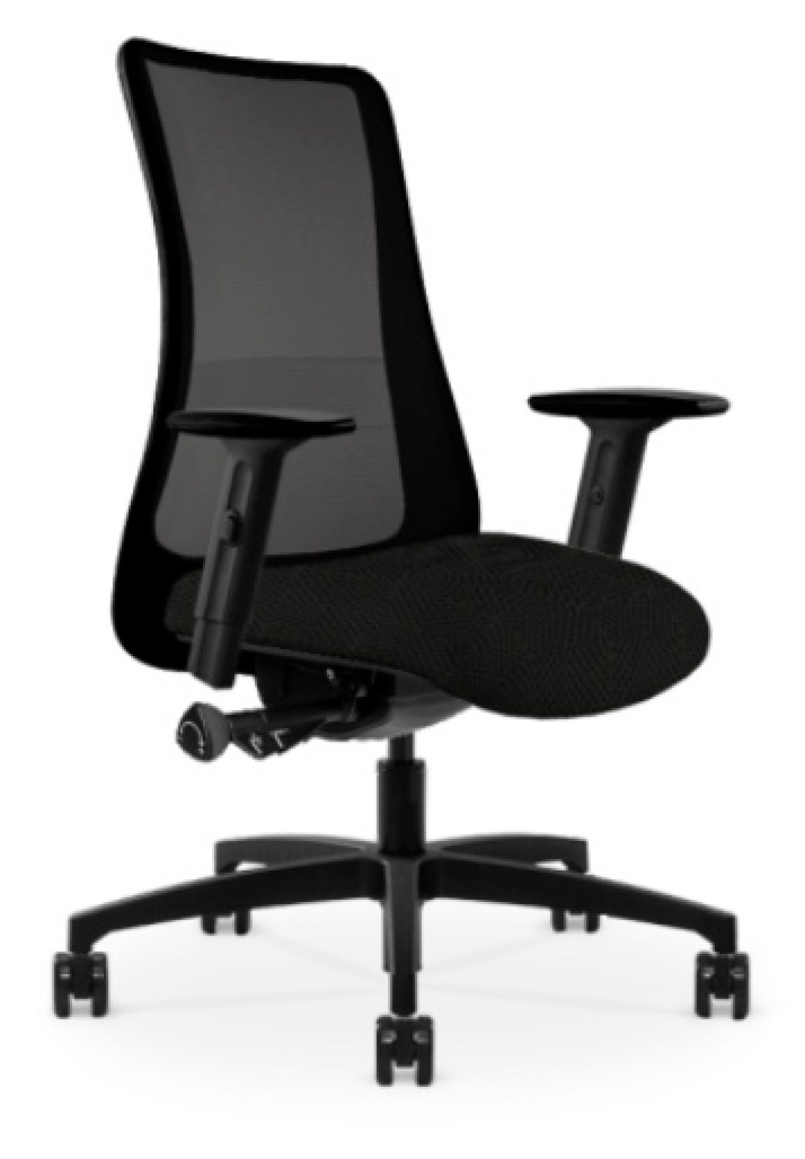 Black Copper Mesh Antimicrobial Office Chair w/ Black Seat