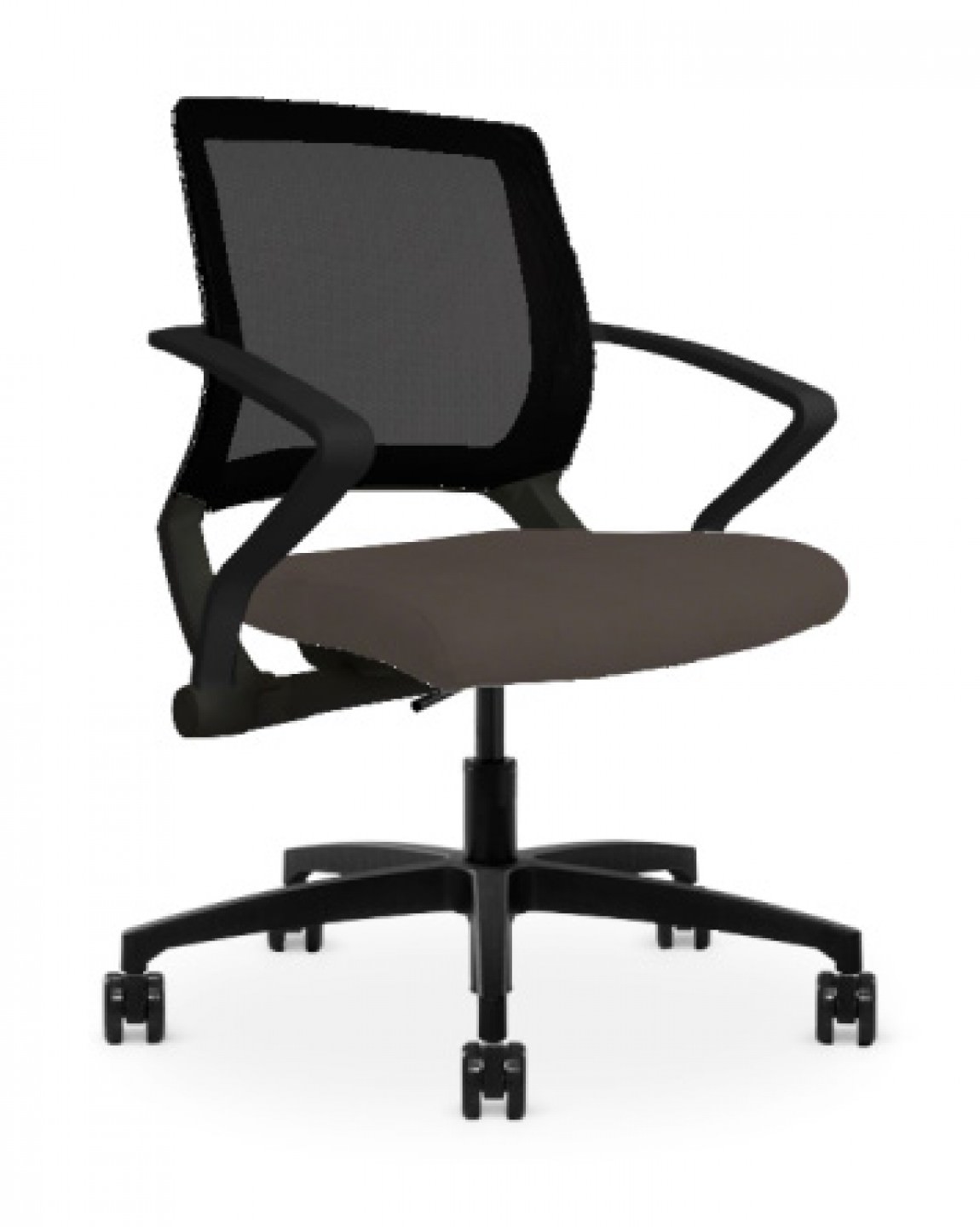 Copper Mesh Back Office Task Chair w/ Brown Seat