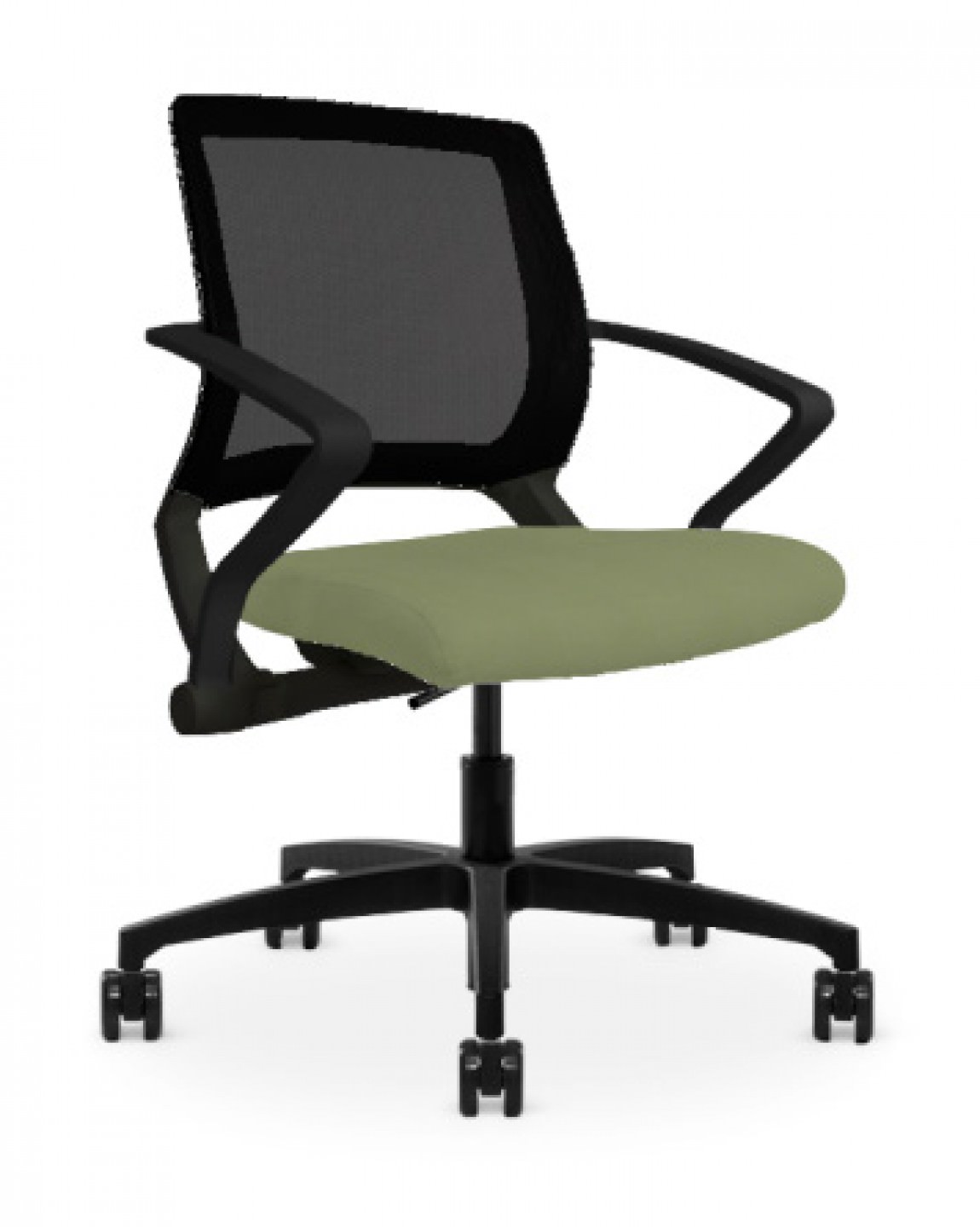 Copper Mesh Back Office Task Chair w/ Light Green Seat