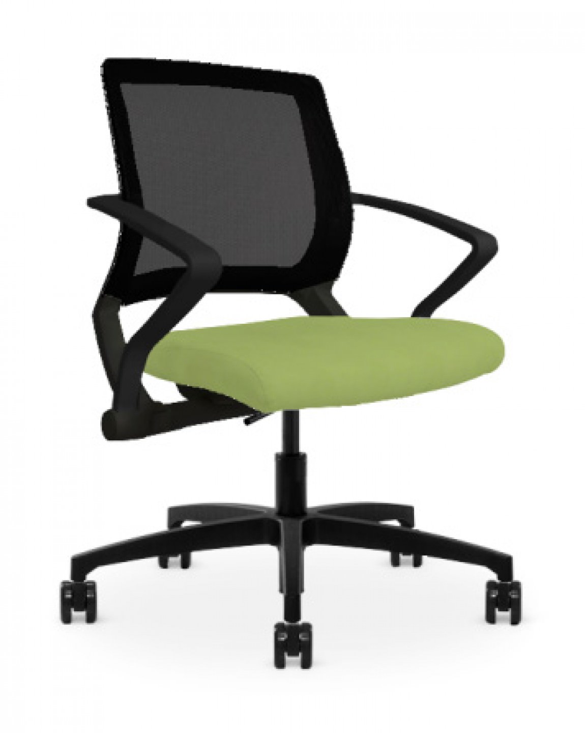 Copper Mesh Back Office Task Chair w/ Bright Green Seat