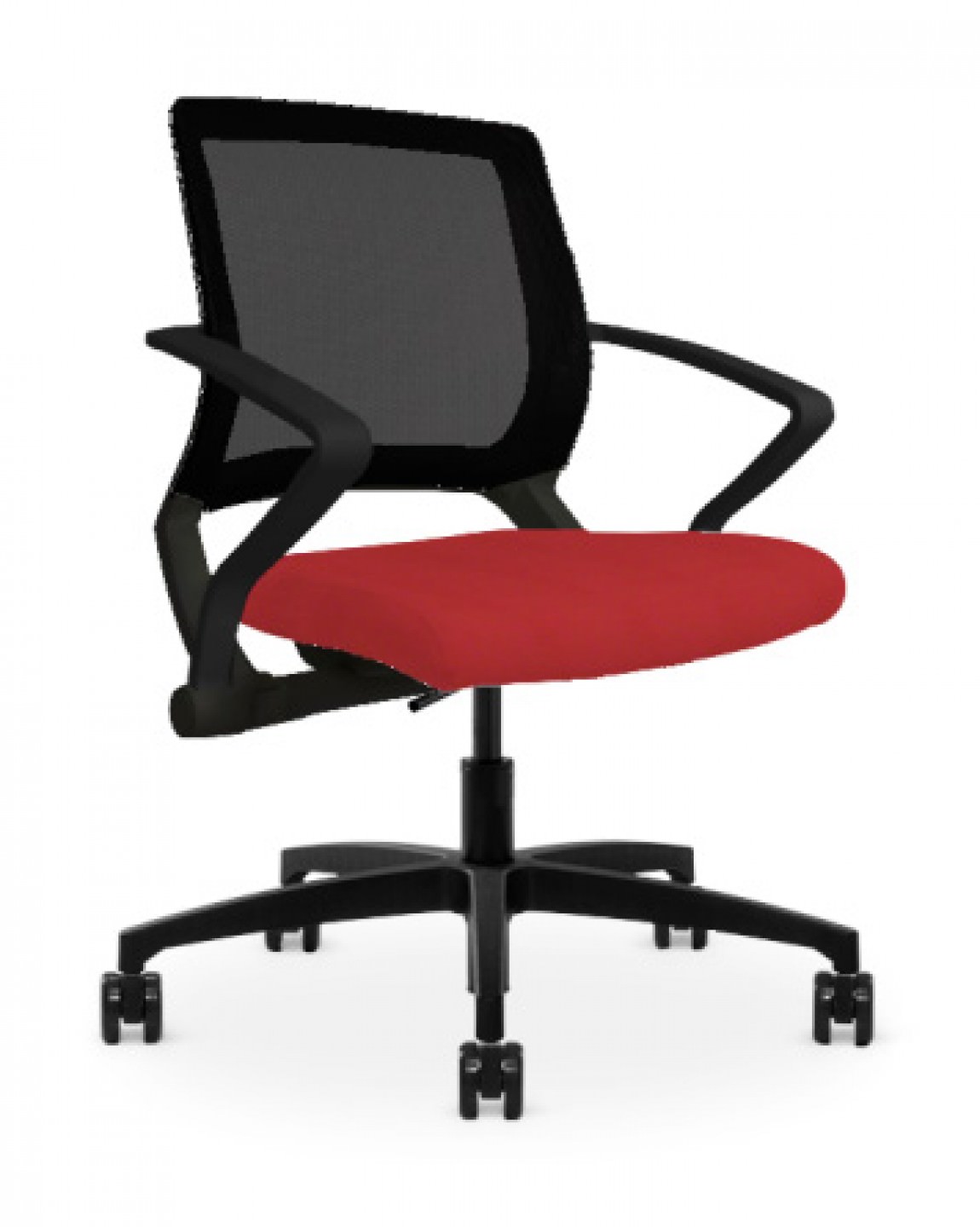 Copper Mesh Back Office Task Chair w/ Red Seat