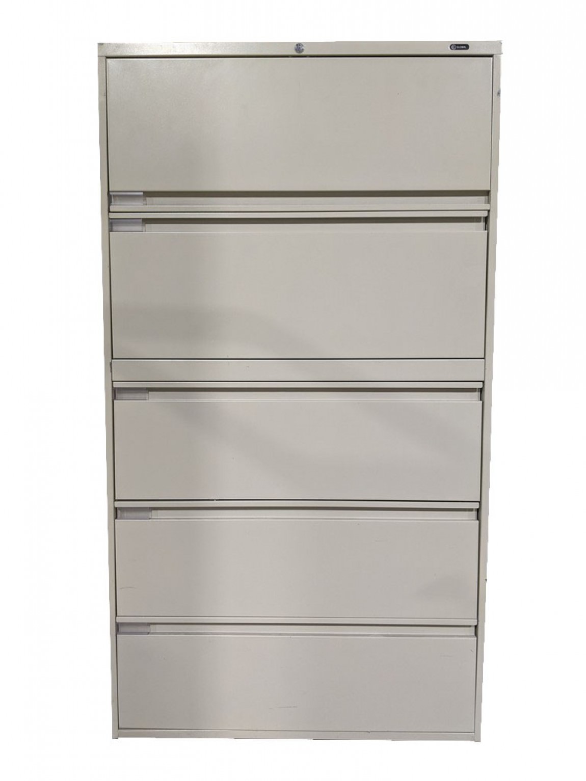 Putty Global 5 Drawer Lateral Filing Cabinet – 36 Inch Wide