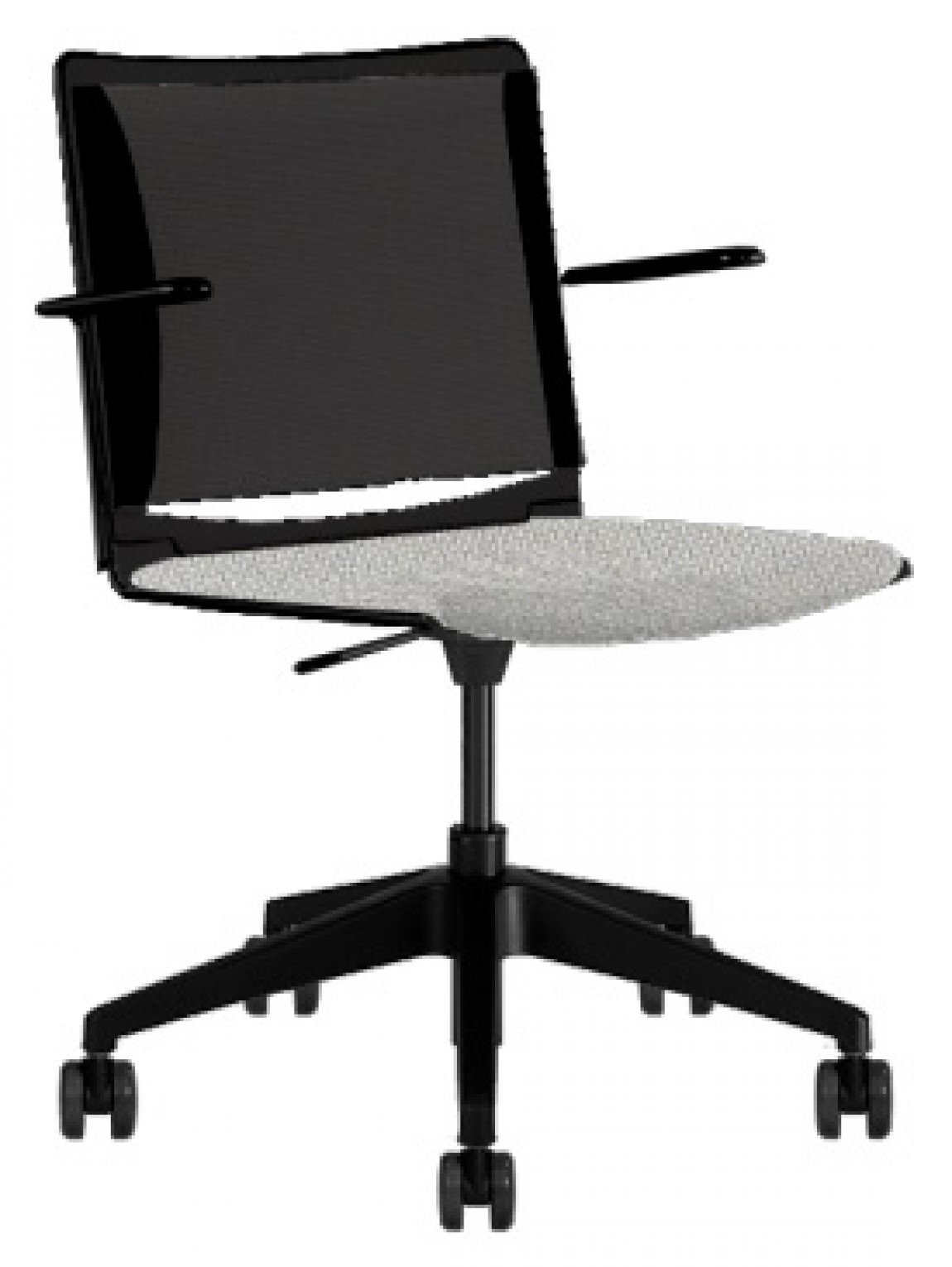Black Copper Mesh Office Task Chair w/ Light Gray Seat