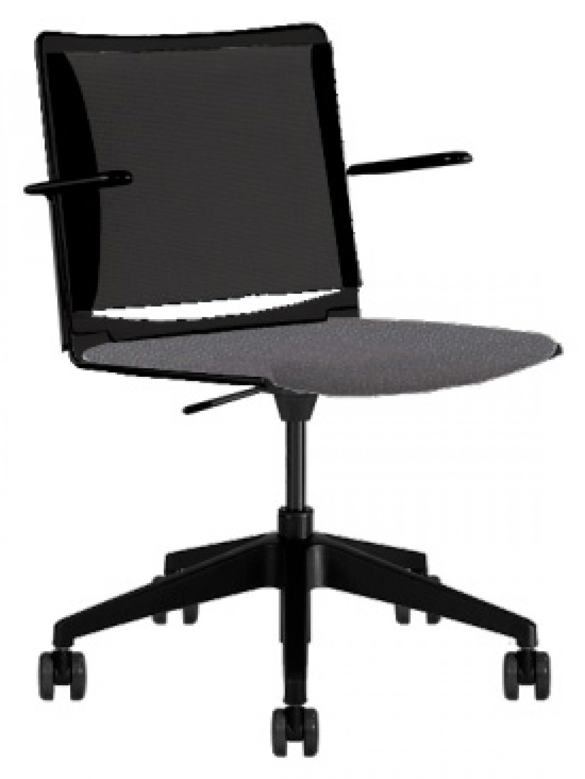 Black Copper Mesh Office Task Chair w/ Gray Seat