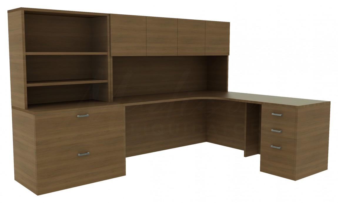 L Shape Desk with Storage