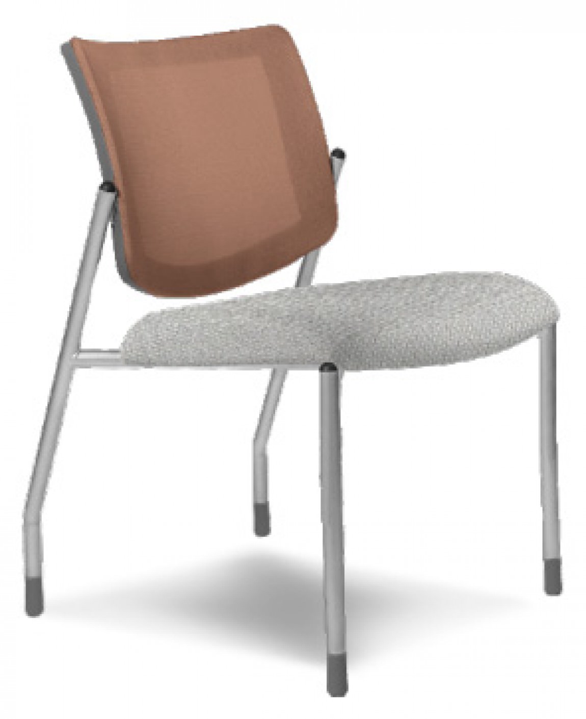 Copper Mesh Back Guest Chair w/ Gray Seat