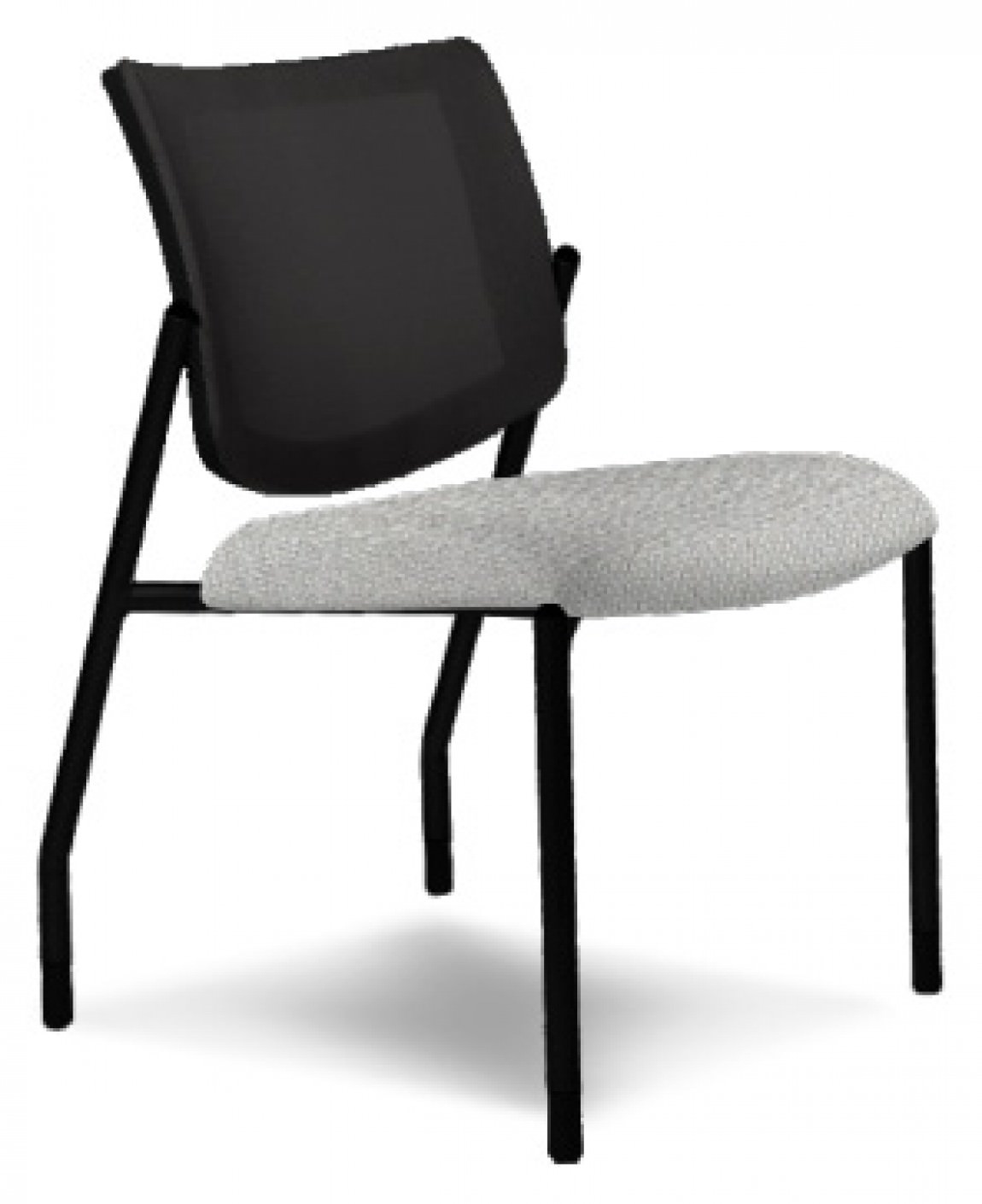 Black Copper Mesh Back Guest Chair w/ Gray Seat