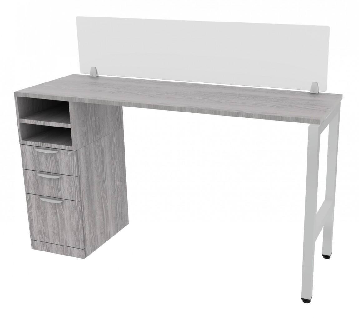 Standing Height Desk with Acrylic Panel