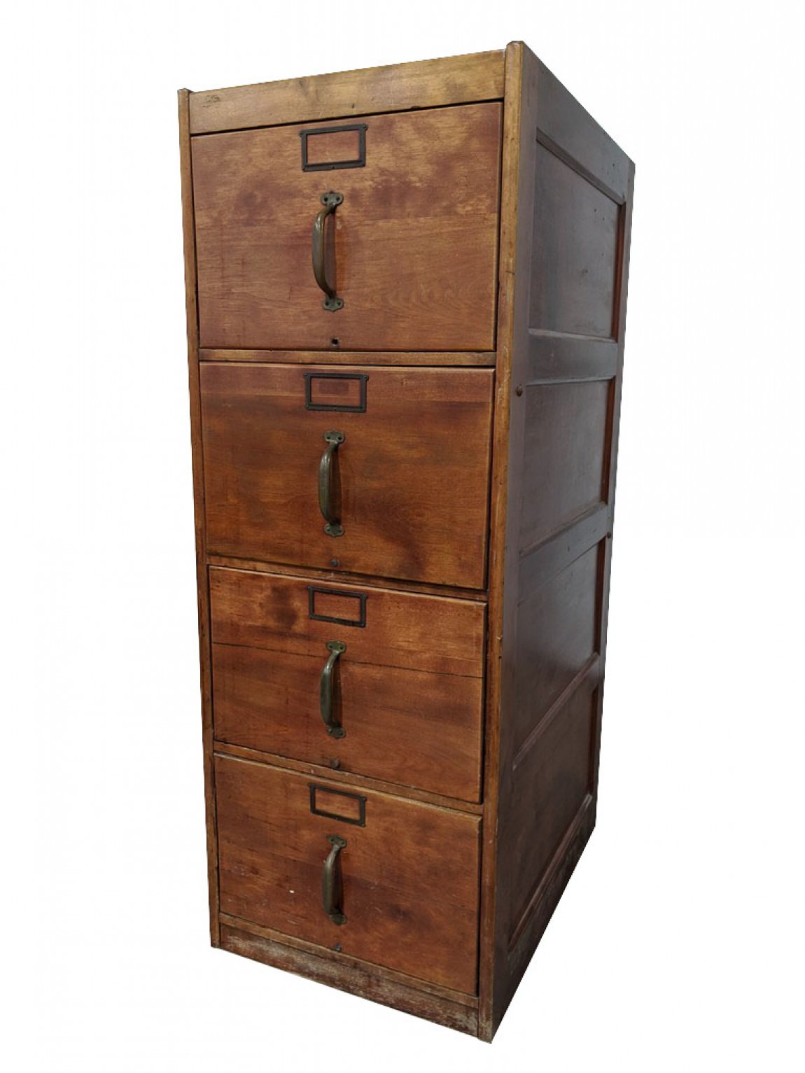 Solid Wood Cherry 4 Drawer Vertical File