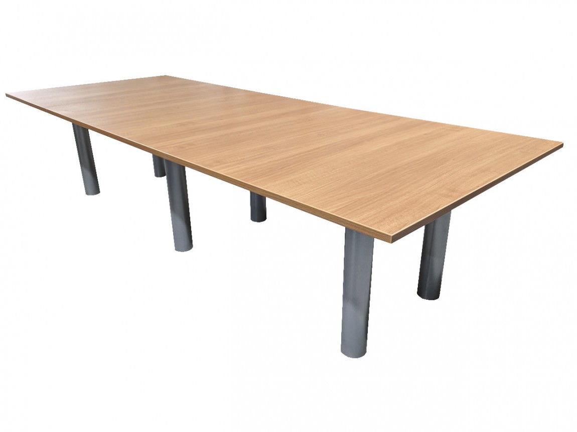 10 FT Honey Laminate Rectangular Conference Table