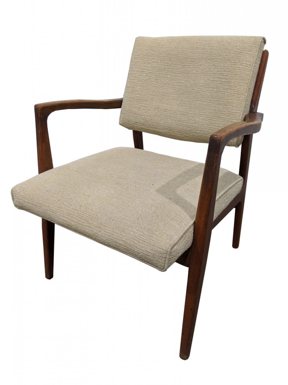 Tan Fabric Guest Chairs with Wood Frame
