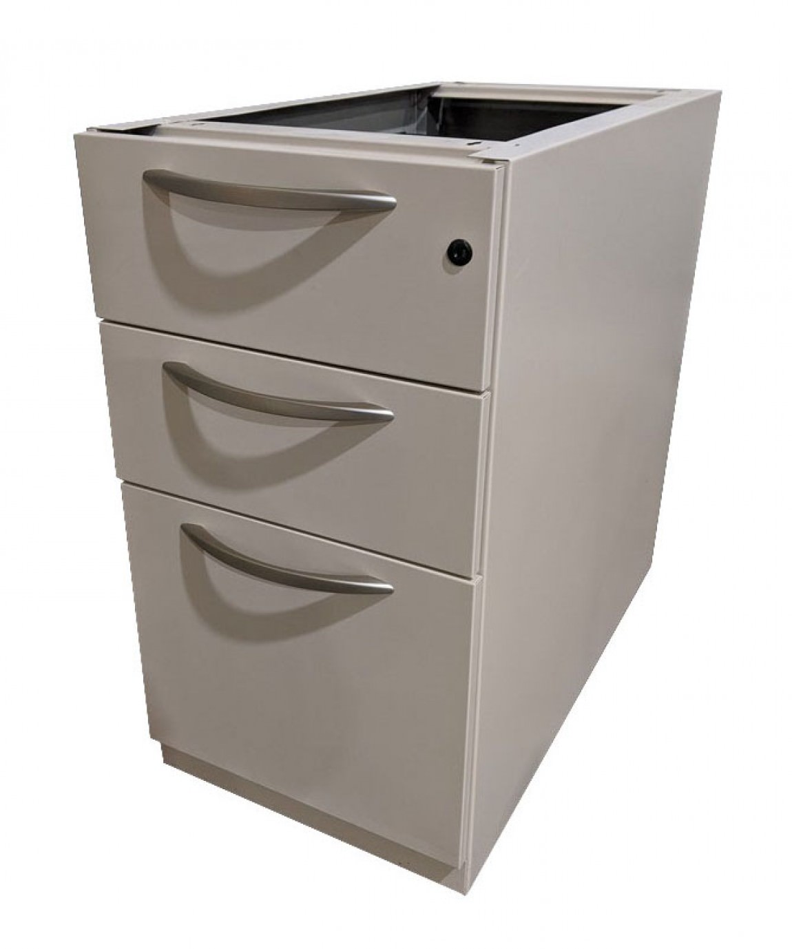Beige Box/Box/File Pedestal Drawers without Top