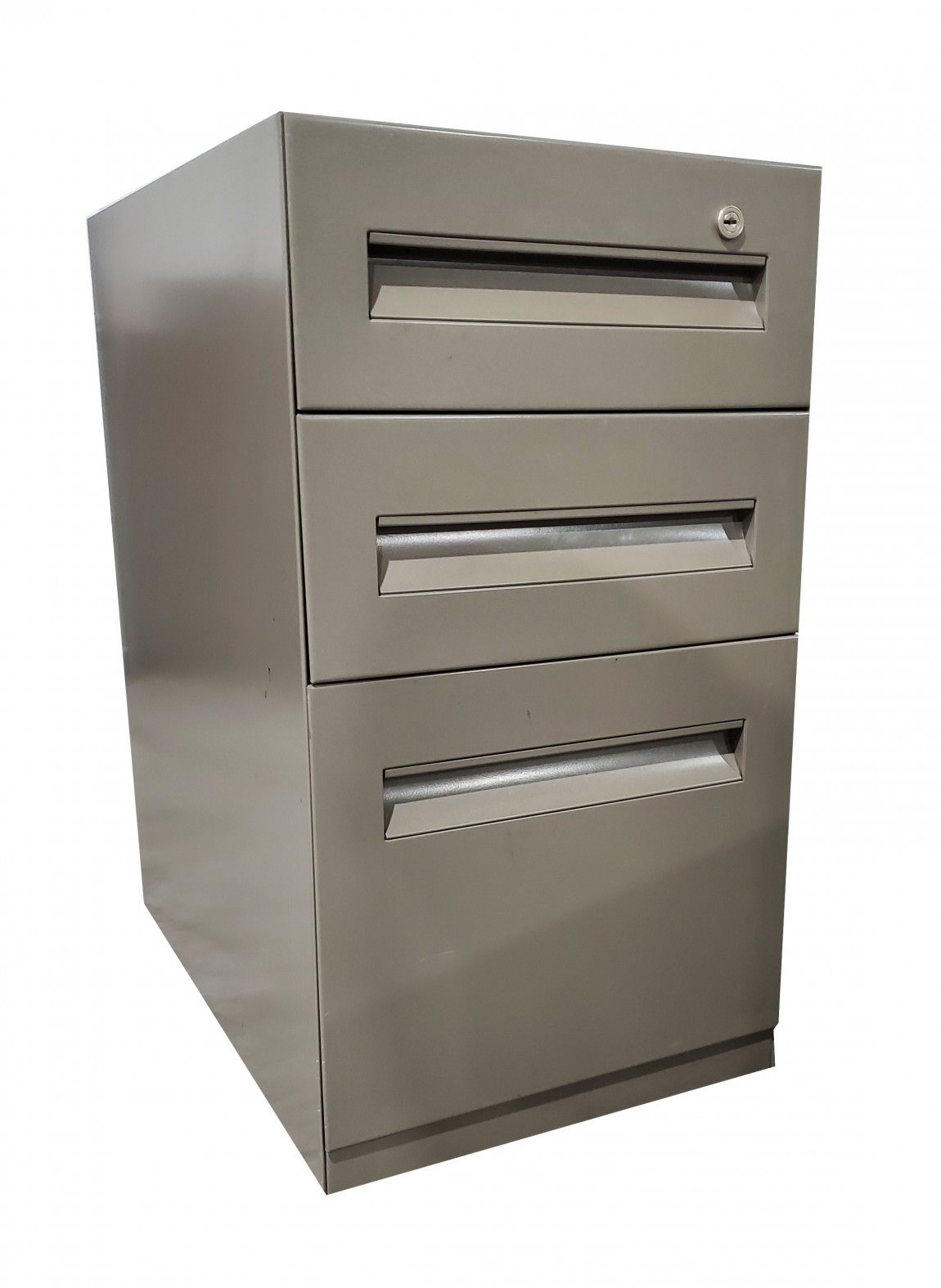 Gray Metal Box/Box/File Pedestal without Top