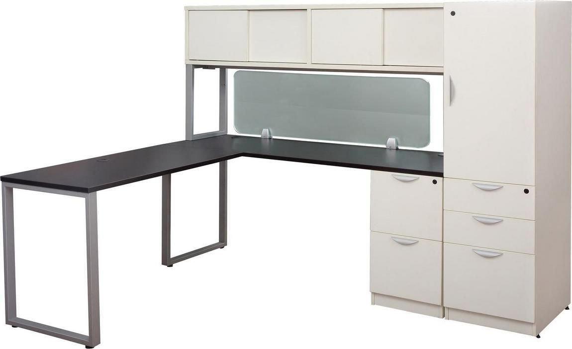 Modern L Shaped Desk with Side Storage | Express Office Furniture