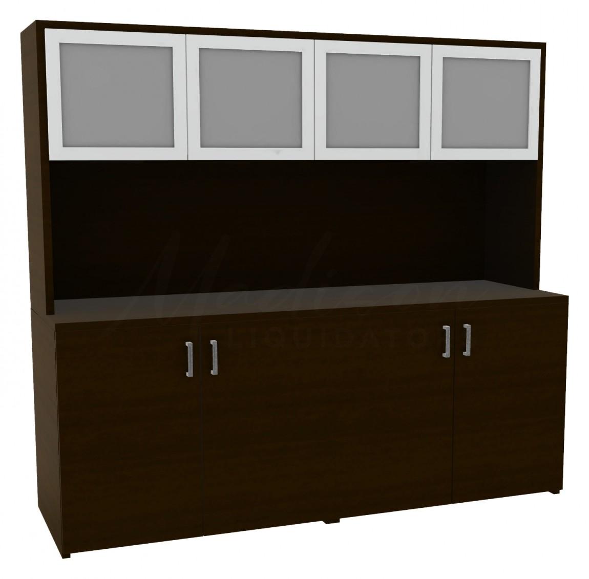 Credenza Storage Cabinet with Hutch