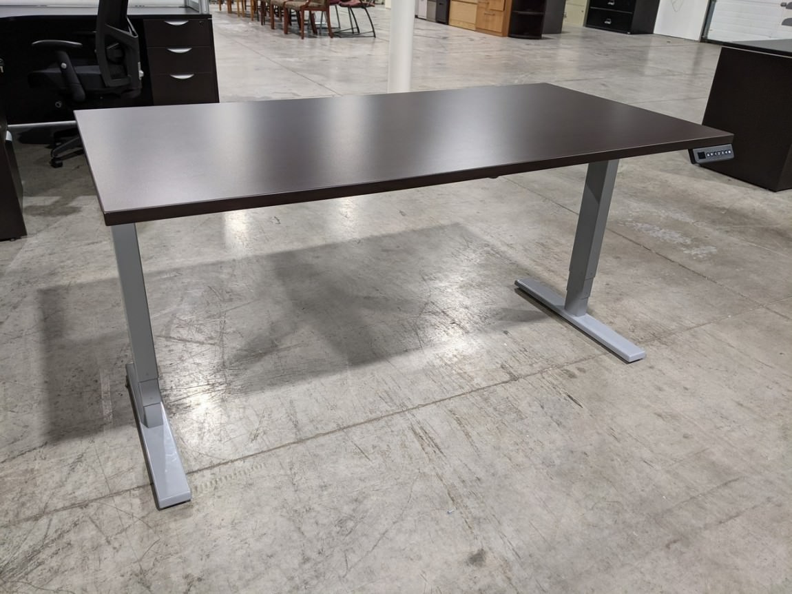 Espresso Sit Stand Desk - 60x30