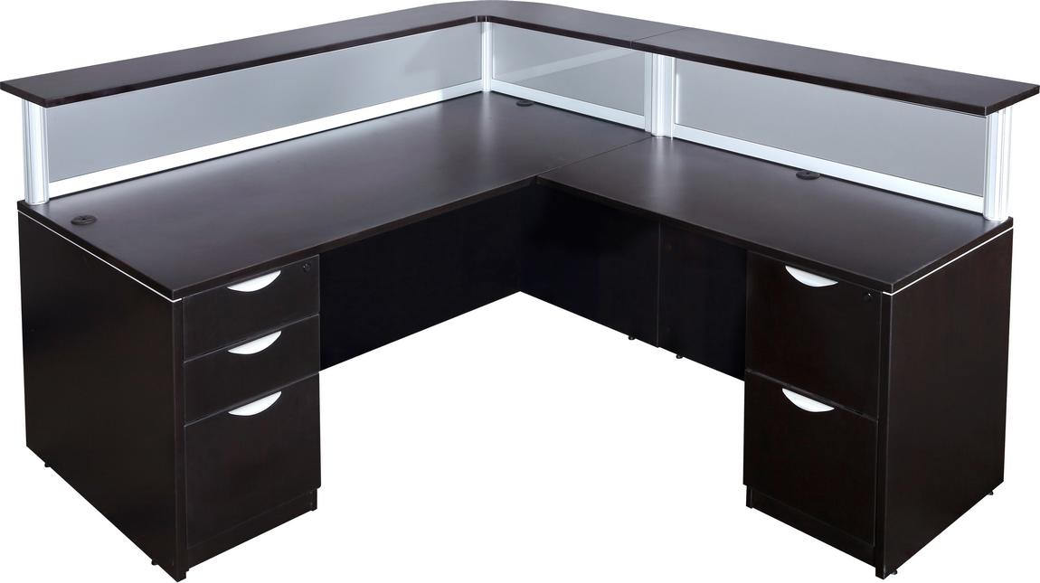 L Shaped Reception Desk With Drawers