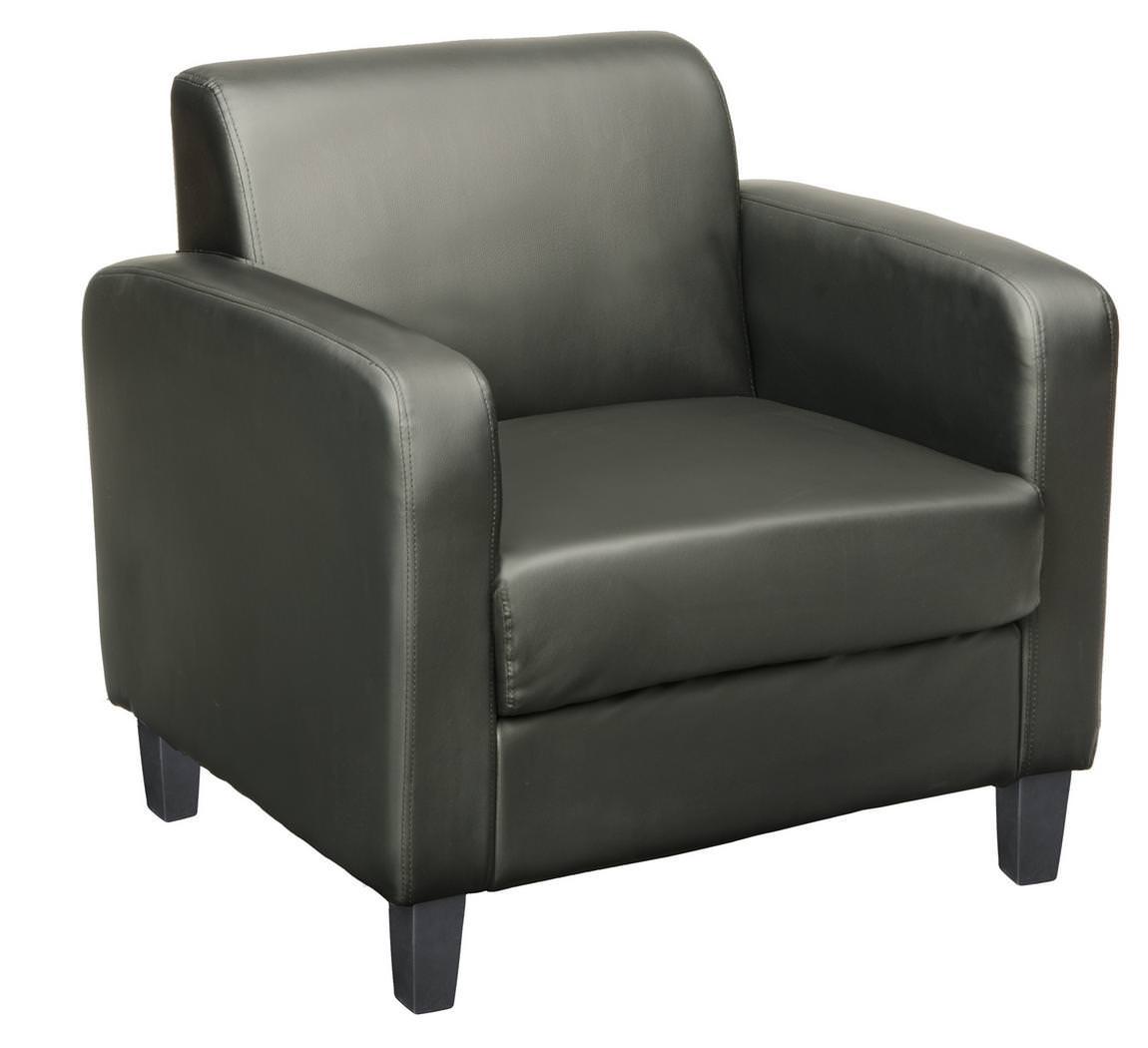 Black LeatherTek Club Chair